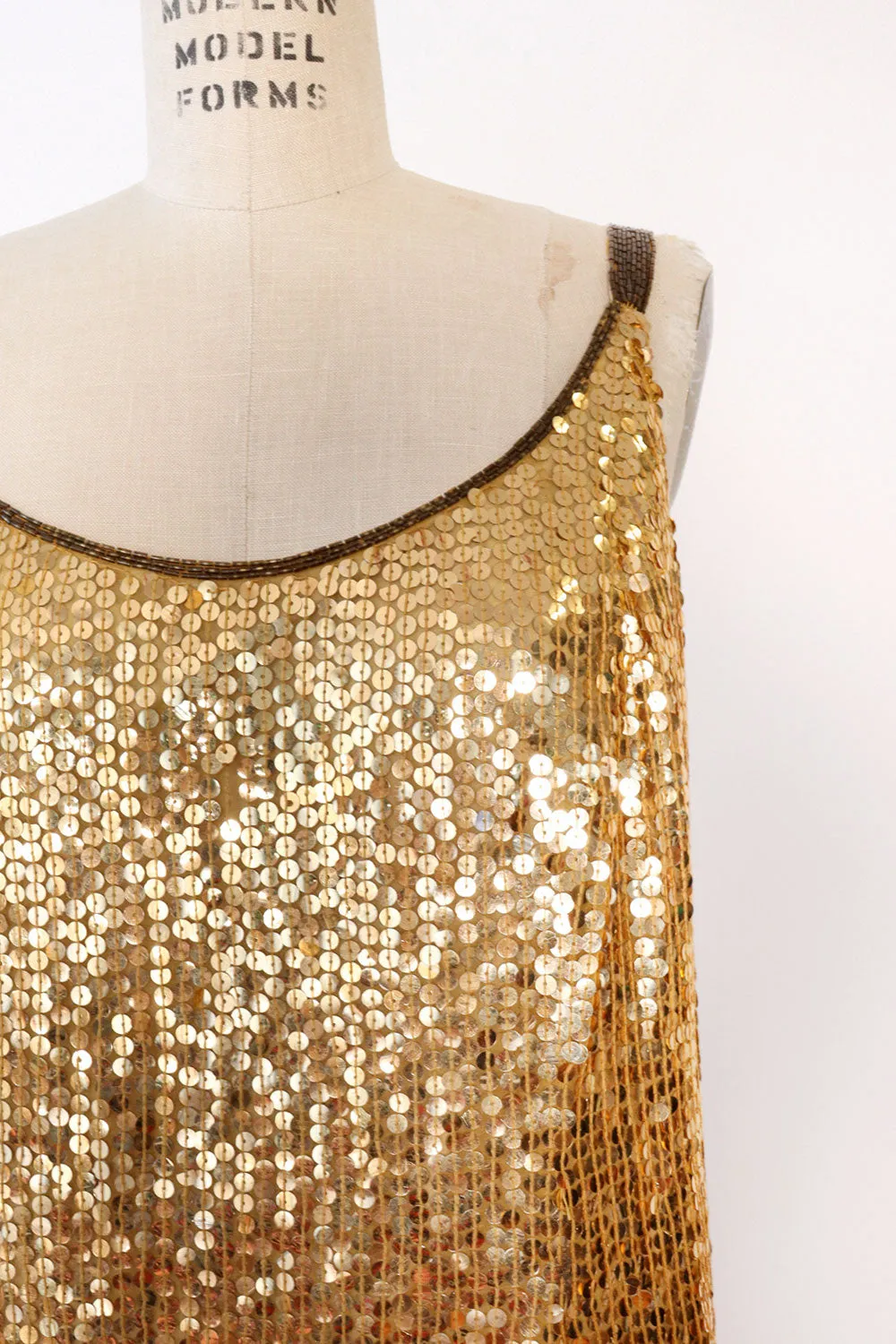 24K Fringe Sequin Dress L/XL