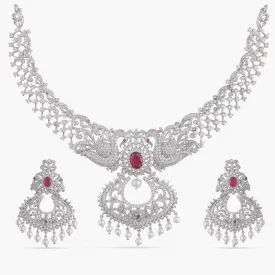 Afrin Nakshatra CZ Necklace Set