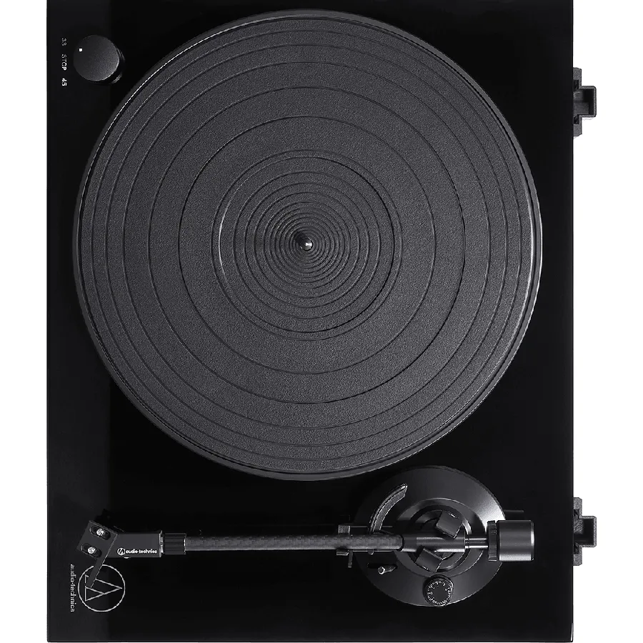 Audio Technica Fully Manual Belt-Drive Turntable - Piano Black | ATLPW50PB