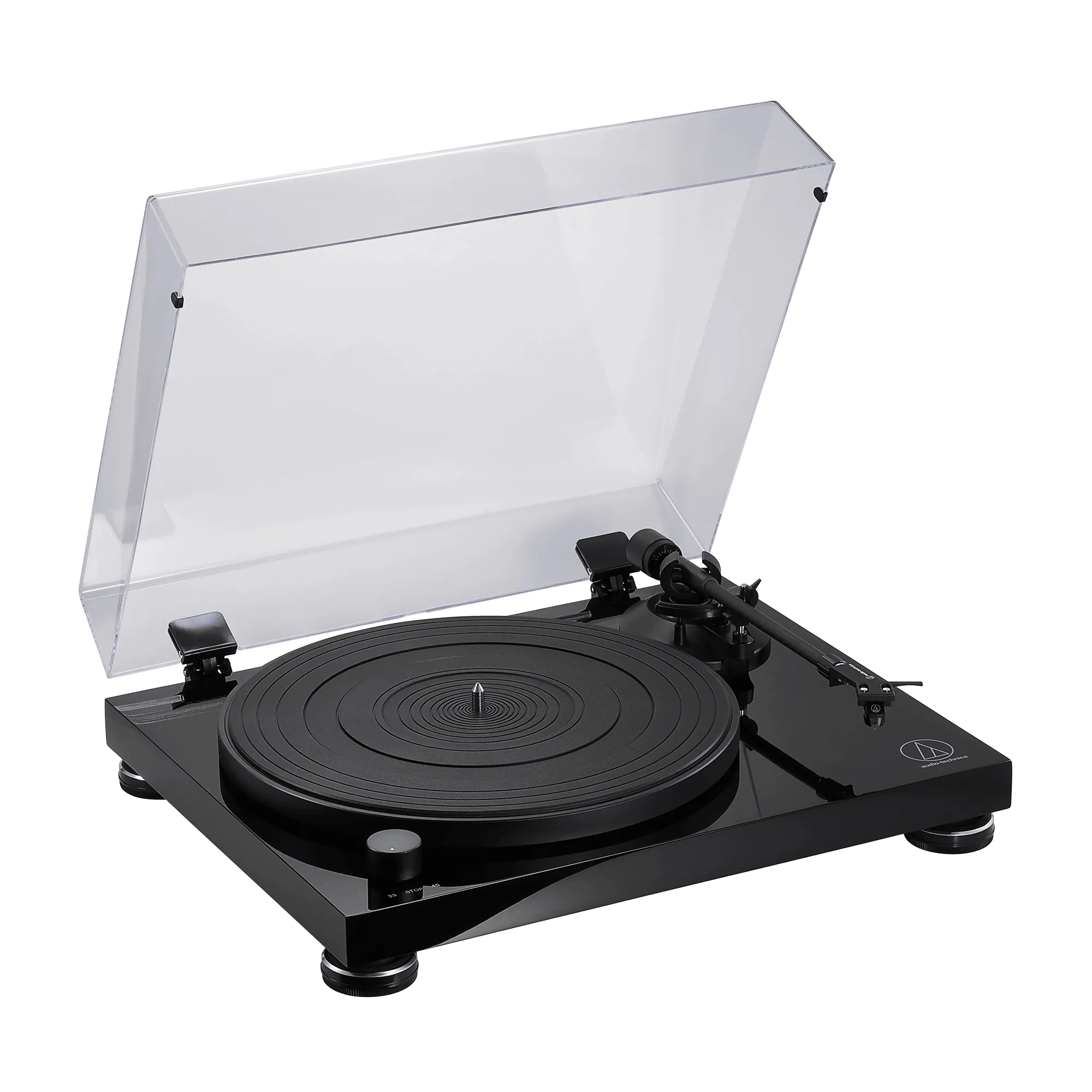 Audio Technica Fully Manual Belt-Drive Turntable - Piano Black | ATLPW50PB