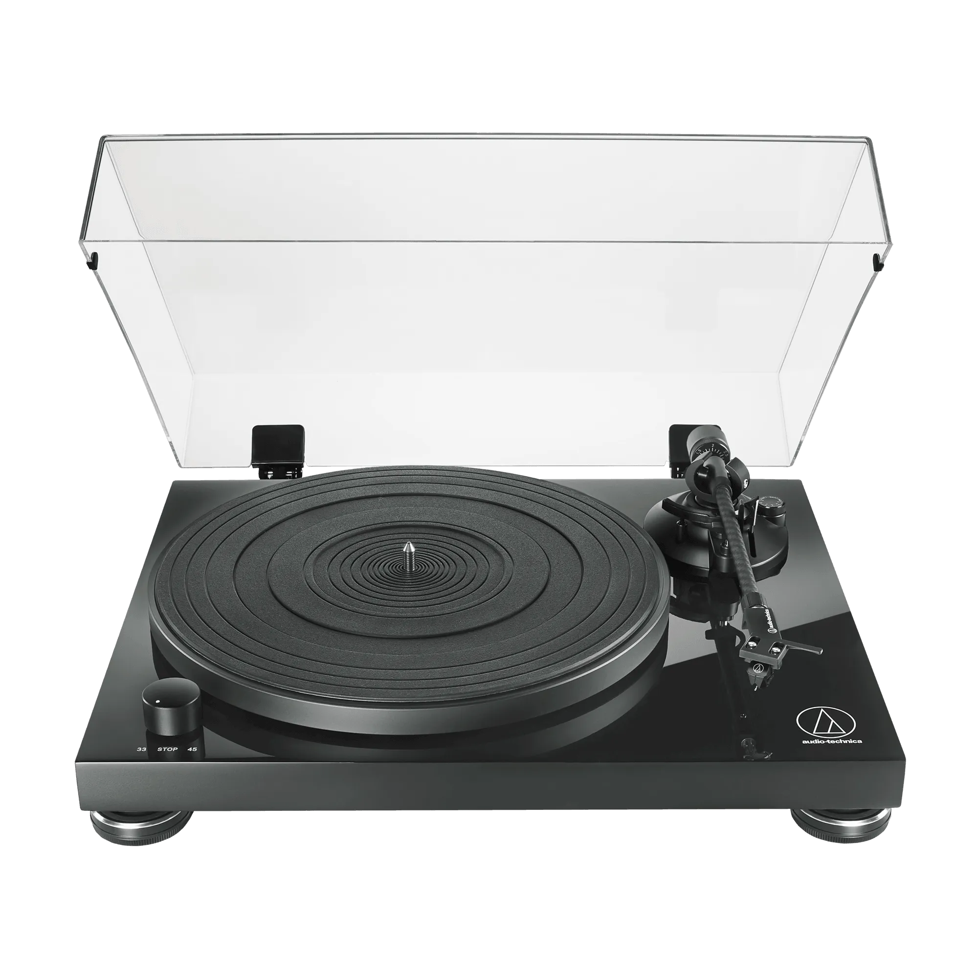 Audio Technica Fully Manual Belt-Drive Turntable - Piano Black | ATLPW50PB