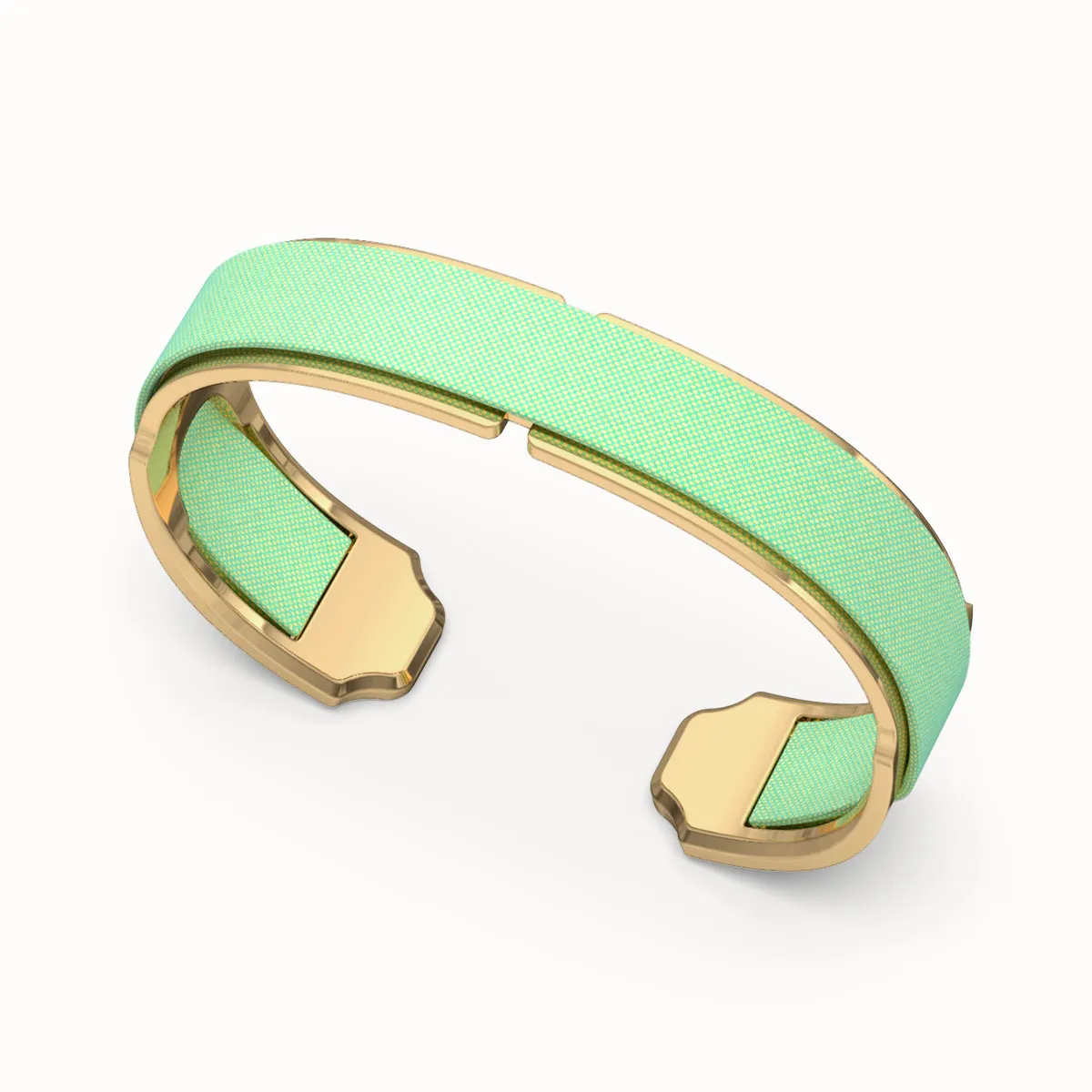 Bare Silk Cuff - Palm Tree Green