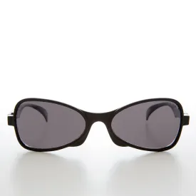 Black Angular Futuristic Style Vintage Sunglasses - Fink