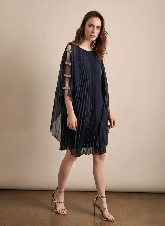 CHIFFON PONCHO DRESS