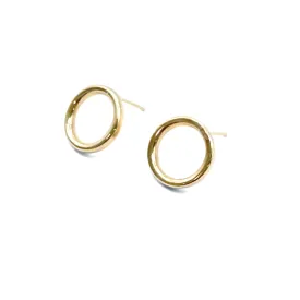 Circle Stud Gold Filled Earrings