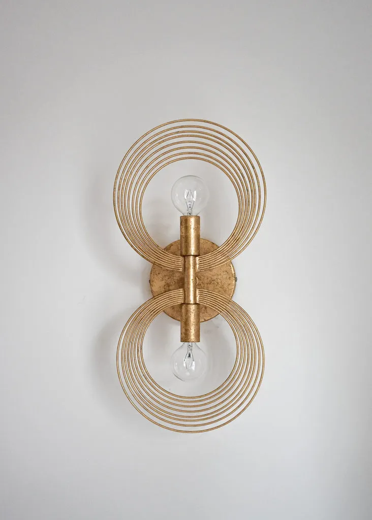 Doral 2 Light Renaissance Gold Sconce