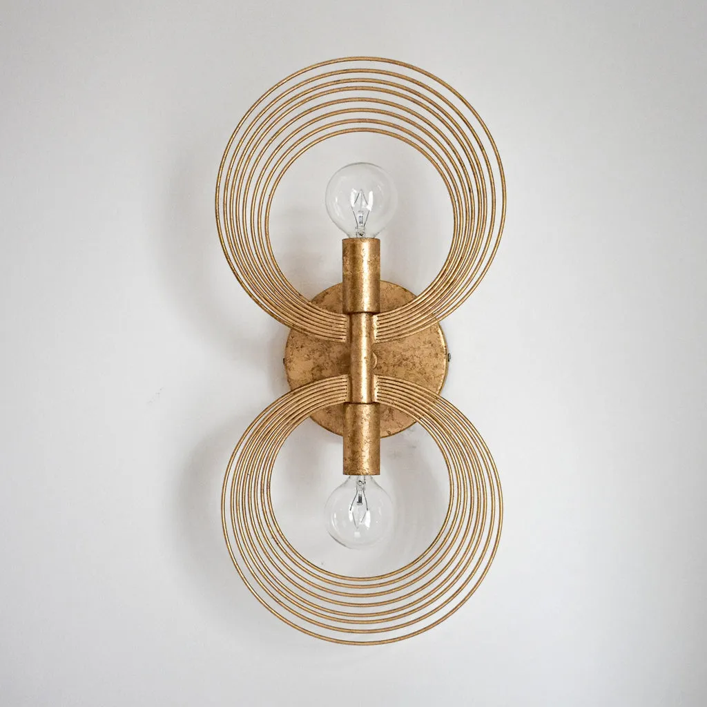 Doral 2 Light Renaissance Gold Sconce