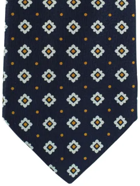 E. Marinella Tie Navy Geometric