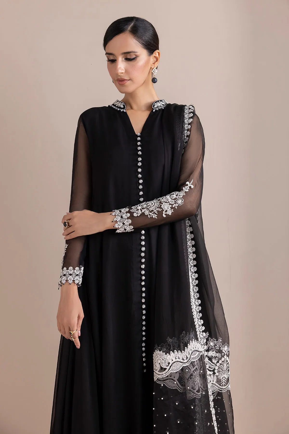 EMBROIDERED CHIFFON PR-847