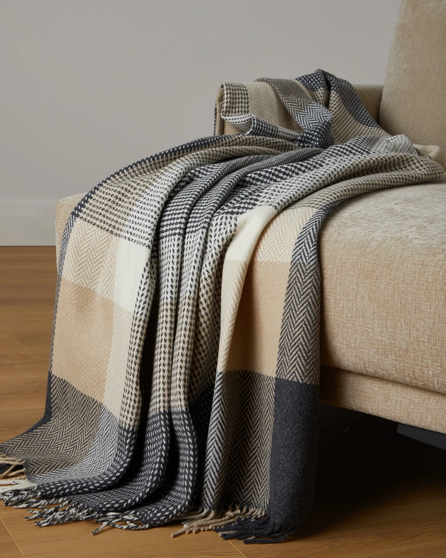 Foxford Downpatrick Cashmere and Lambswool Throw