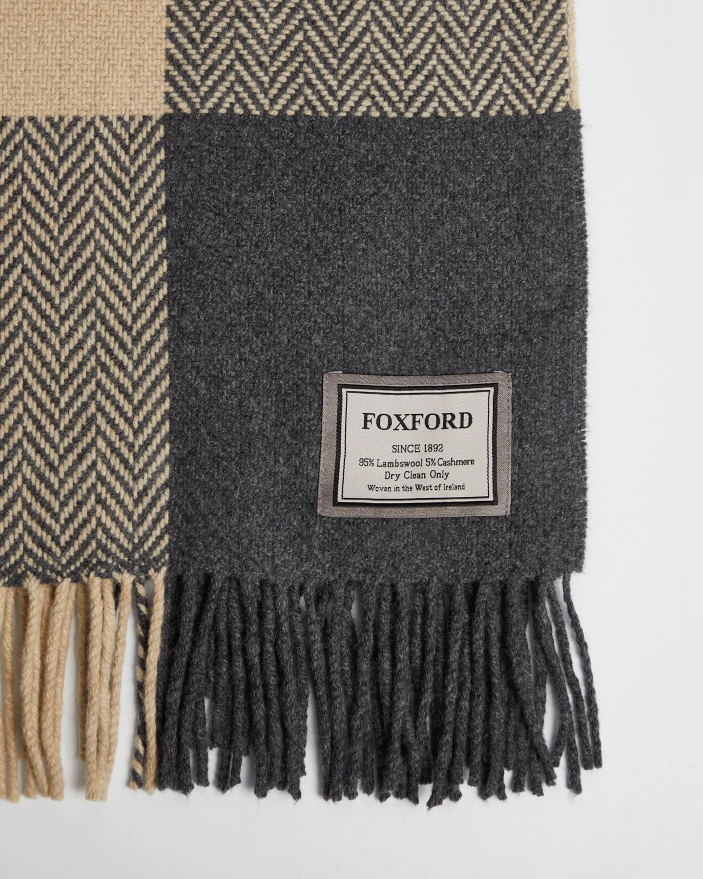 Foxford Downpatrick Cashmere and Lambswool Throw