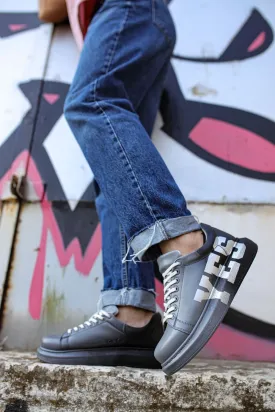 Gray Graffiti Sneaker CH402