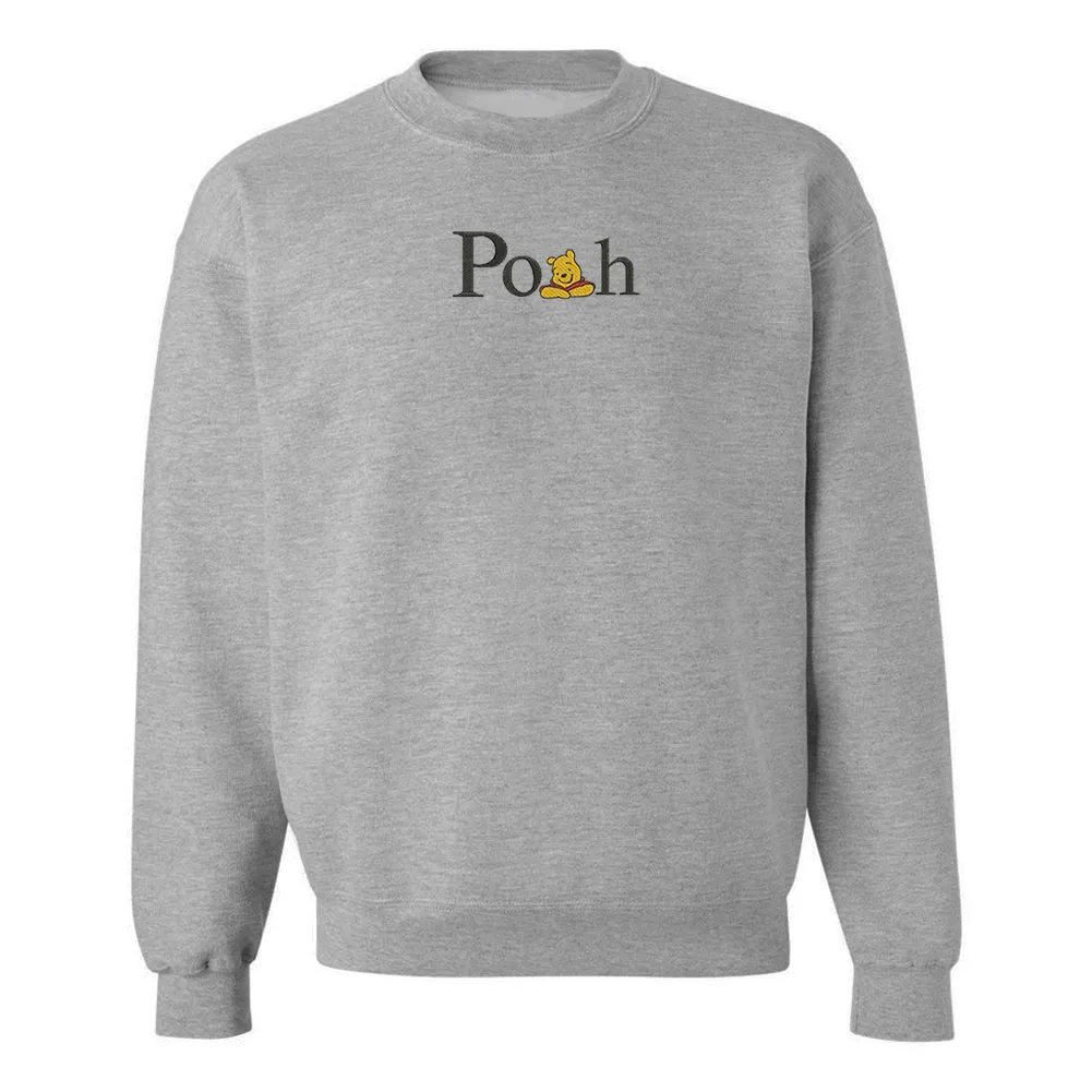 'Pooh' Embroidered Crewneck Sweatshirt