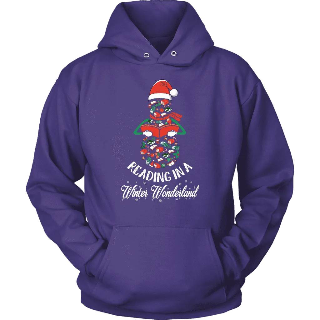 "Reading in a winter wonderland" Hoodie