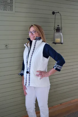 SALE - XS, S & XL ONLY - Maggie May Ribbon Puffer Vest (PF38) *FINAL SALE*