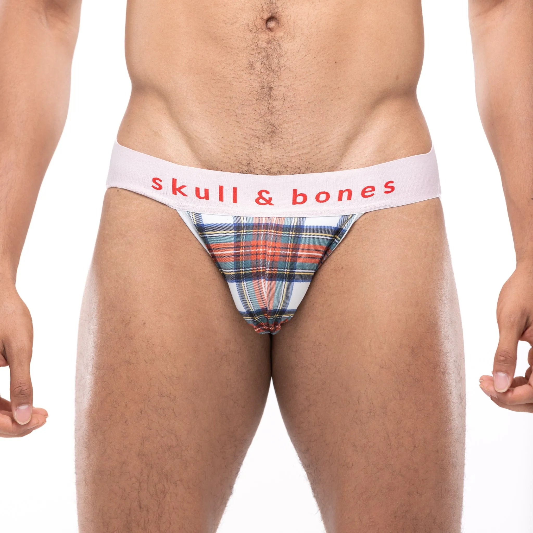 Tartan Plaid Jock White